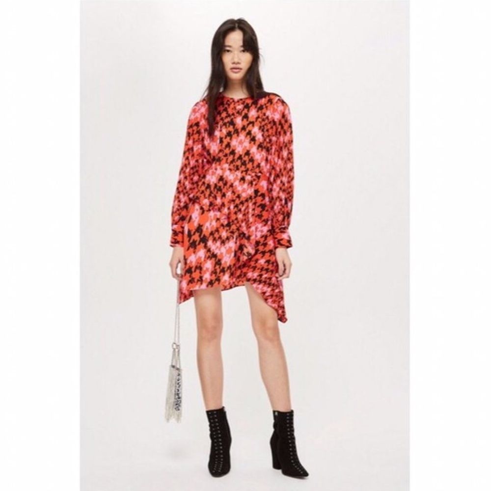 Topshop Houndstooth Patterned Dress - Picture 5 of 11